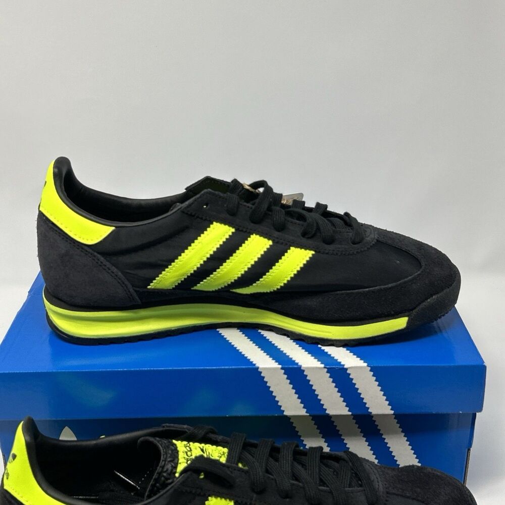 NEW adidas Originals SL 72 RS Men’s Black Yellow Sneaker IG4647 Size 9 - Picture 5 of 16